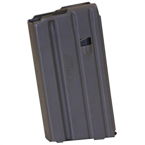 Plechový zásobník Brownells AR15, 20 ran, 5,56mm, šedý 
