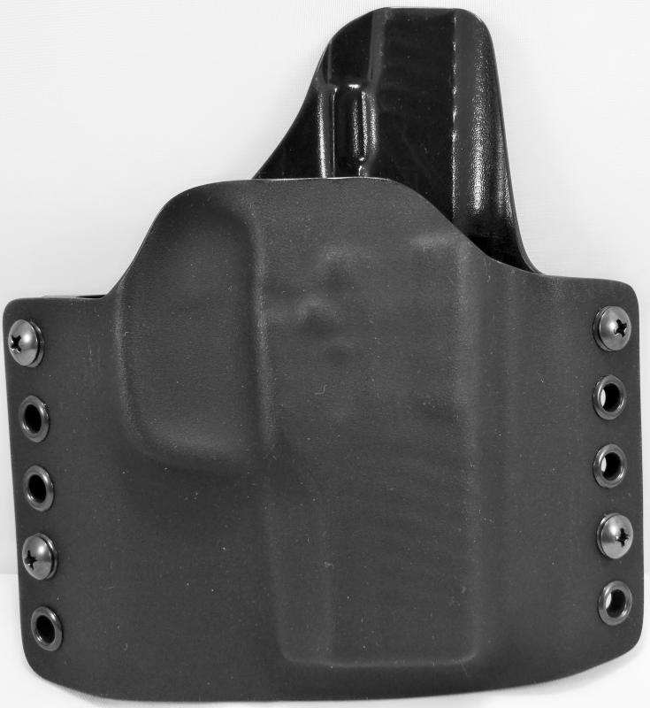 Vnější kydexové pouzdro RH Glock 17 + X5L aut. rozsvícení, poloviční SG, černé 