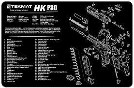 Podložka pro čištění zbraní HK P30, černá, TekMat