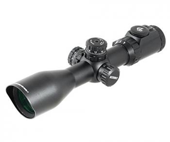 UTG  4-16X44 30mm Compact Scope, AO, 36-color Glass Mil-dot, Rings