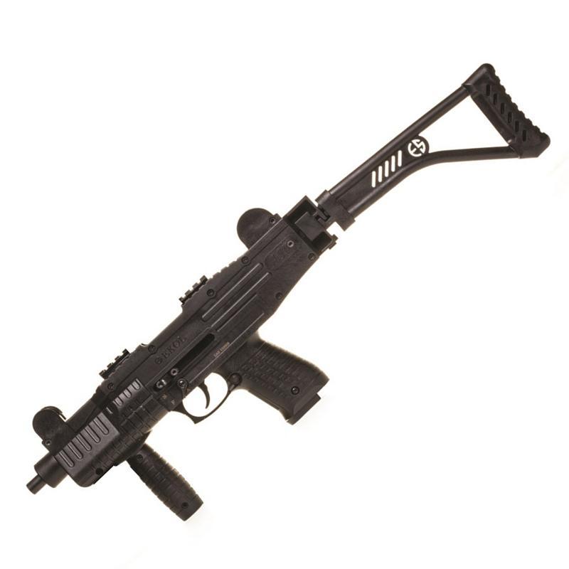 Pistole EKOL ASI sklopná pažba, černá, cal. 9mm P.A.