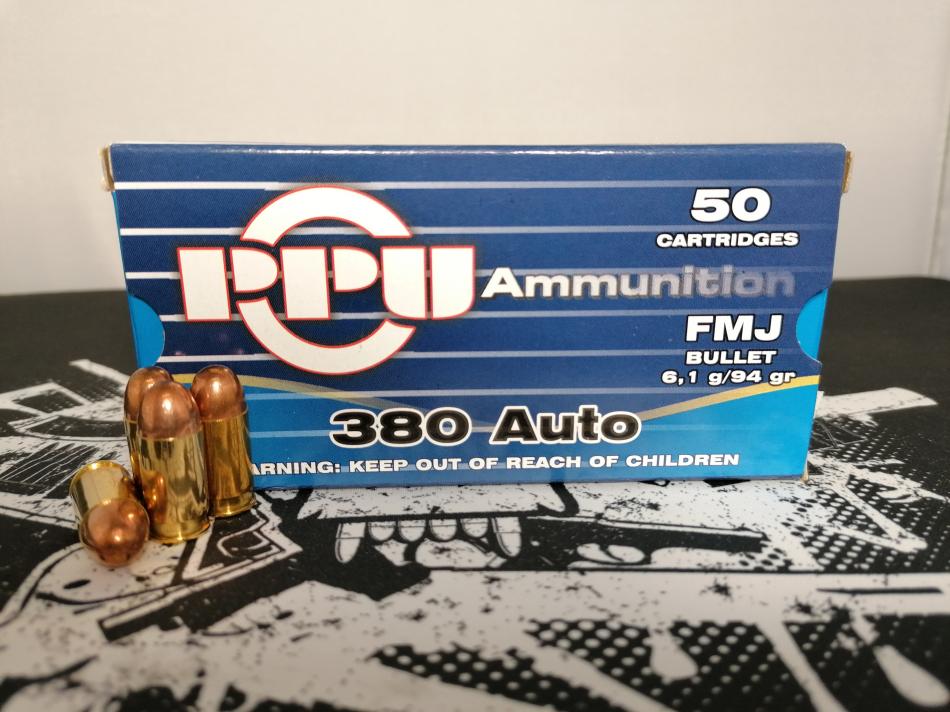 Prvi Partizan 9mm Browing (380Auto) 94grs FMJ