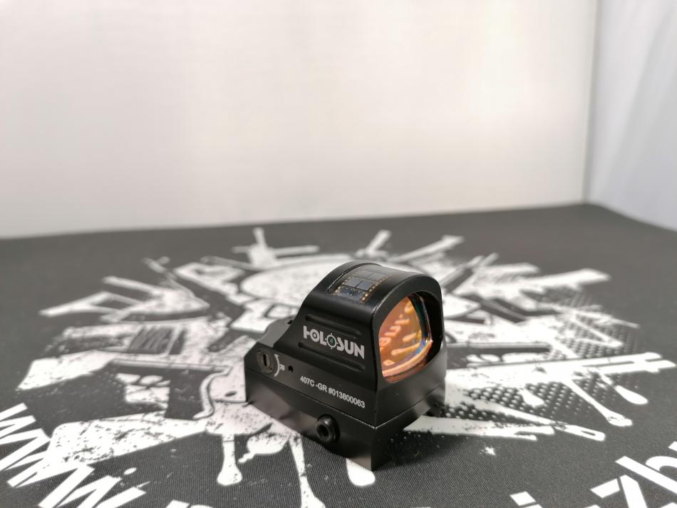 Holosun HE407C Elite Micro, 2MOA, zelená LED, otevřený
