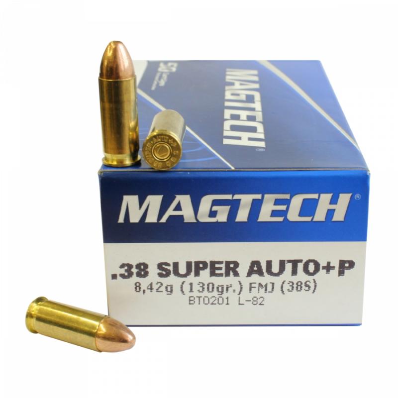 Magtech .38Super Auto+P FMJ (38S) 8,42g, 130gr