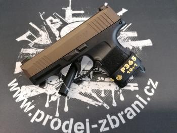 P365 CERAKOTE MIDNIGHT BRONZE, tritiová mířidla