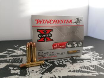 Winchester SuperX .22WMR, FMJ, 40gr