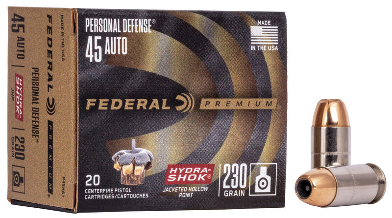 Federal Premium Personal Defense Hydra Shok JHP .45AUTO 14,9g/230GR