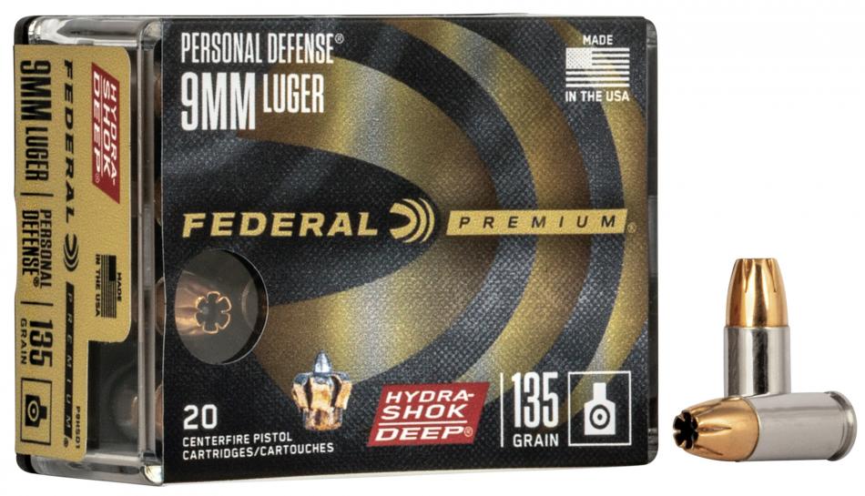 Federal Premium Personal Defense Hydra-Shok Deep 9x19 8,75g/135GR