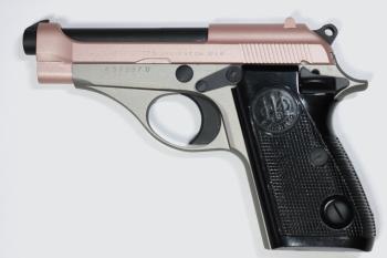 Beretta M71, .22LR - CERAKOTE ROSE GOLD + SILVER