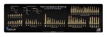 Cerus Gear podložka pro čištění zbraní TOP HANDGUN & RIFLE ROUNDS, šedá