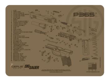 Cerus Gear podložka pro čištění zbraní SIG SAUER P365, béžová