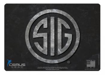 Cerus Gear podložka pro čištění zbraní SIG SAUER LOGO, šedá