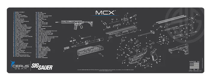 Cerus Gear podložka pro čištění zbraní SIG SAUER MCX, šedá