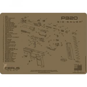 Cerus Gear podložka pro čištění zbraní SIG SAUER P320, béžová