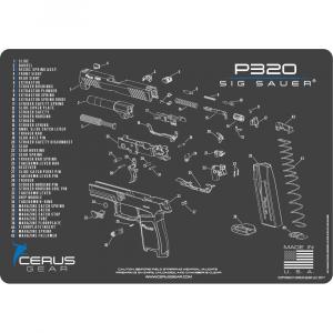 Cerus Gear podložka pro čištění zbraní SIG SAUER P320, šedá