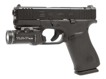 Glock 43X MOS with Streamlight TLR-7 tactical flashlight
