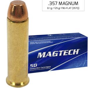 Magtech .357Mag (357Q) FMJ FLAT 125gr.