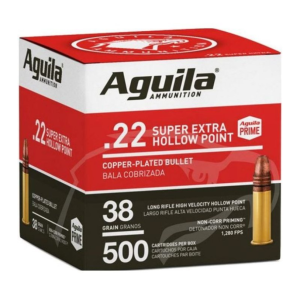 Náboje Aguila, Super Extra HV HP, .22LR, 38GR, poměděná