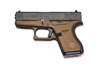 Glock 43, CERAKOTE - R -BURNT BRONZE