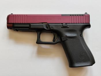 Glock G49 MOS, 9 mm Luger - CERAKOTE - slide - Black Cherry