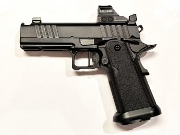 Tisas 2011 Carry 9DS Compensator + Kolimátor HS507C X2 Solar red Circle Dot, black