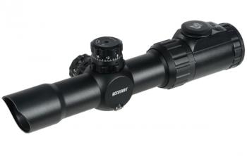 UTG 1-4.5X28 30mm CQB Scope, 36-color Glass Mil-dot, optika, rychloupínací montáž 		