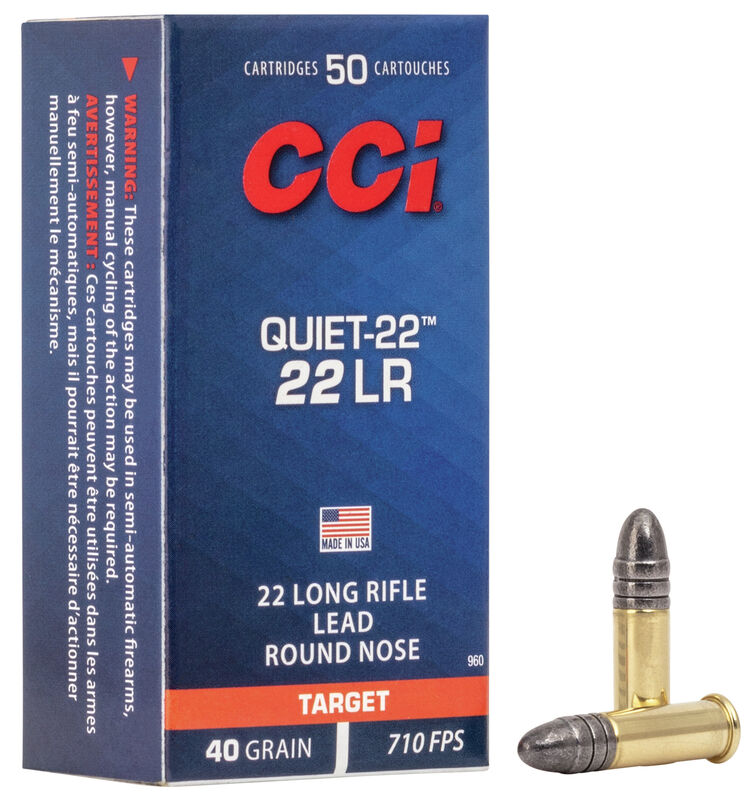 CCI Quiet-22 .22LR LRN 2,59g/40GR